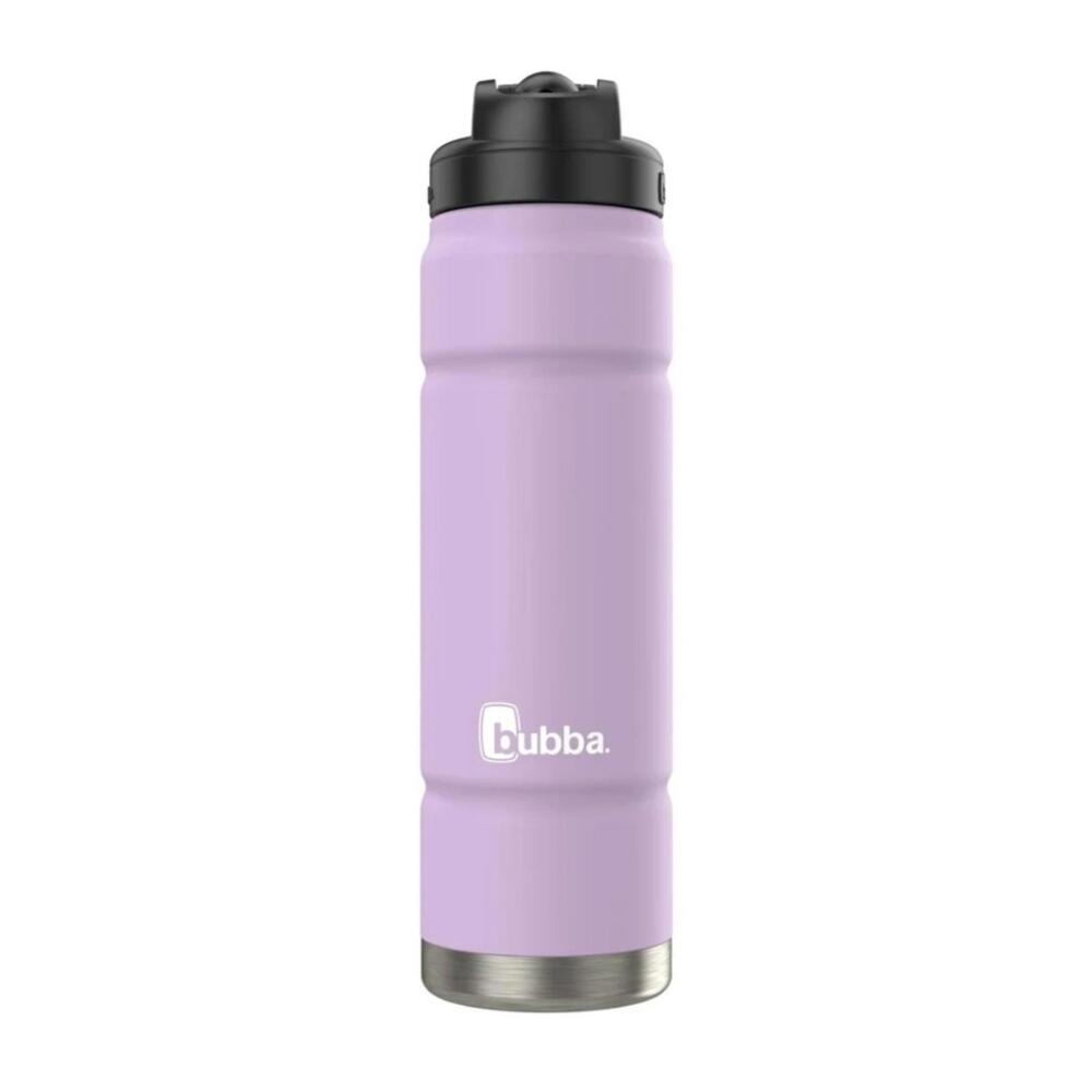 Bubba Trailblazer 24oz Stainless Steel Water Bottle Straw Yellow Carry Lid Lilac